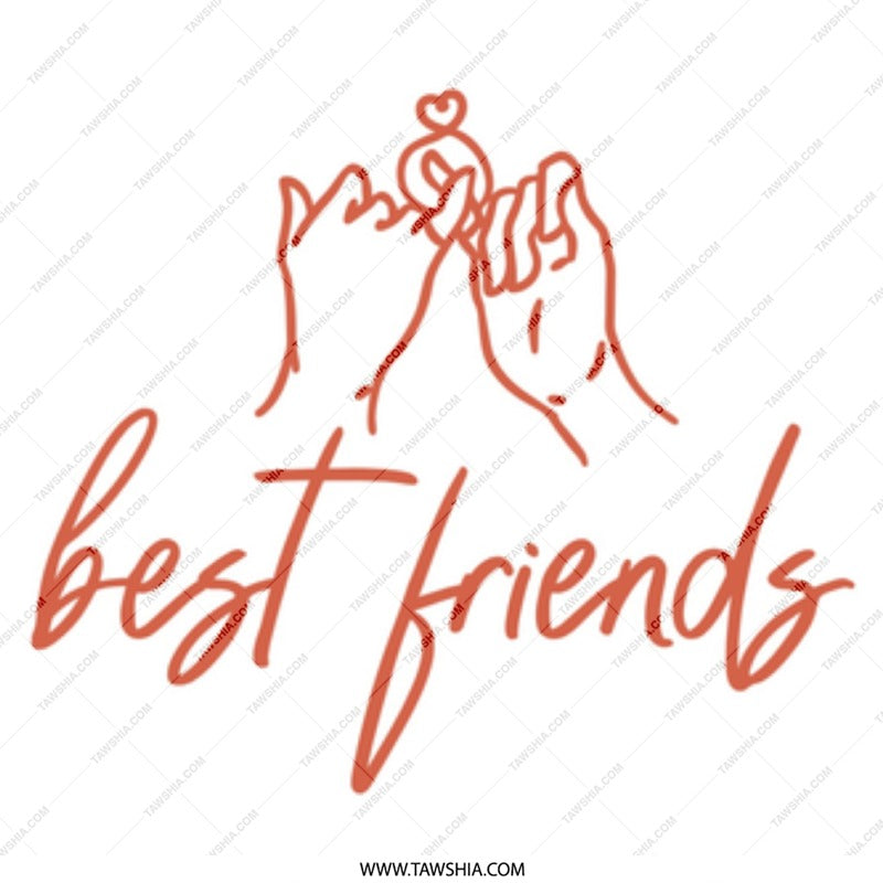 Best Friends Mug, Friendship Gift, Pinky Promise, Gift for Bestie, Cute Friend Mug, Unique Gift Idea, BFF Present, Birthday Gift - Tawshia
