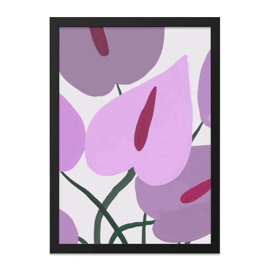 Anthurium Wall Art, Floral Print, Modern Flower Art, Botanical Wall Decor, Home Decor, Abstract Art Print, Contemporary Wall Hanging - Tawshia