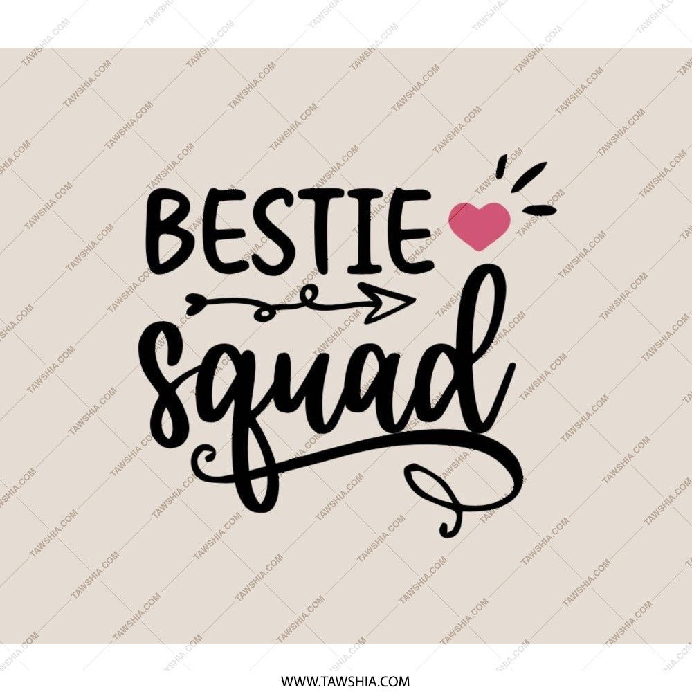 Bestie Squad Backpack, Friend Group Backpack, Gift for Best Friend, Matching Backpack, Friendship Backpack, Trendy Backpack - Tawshia