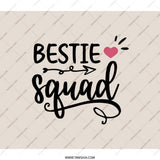 Bestie Squad Backpack, Friend Group Backpack, Gift for Best Friend, Matching Backpack, Friendship Backpack, Trendy Backpack - Tawshia