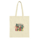 Life is Cupcakes Tote Bag, Baker Gift, Chef Tote, Cooking Lover, Unique Design, Everyday Bag, Stylish Tote, Cute Accessories - Tawshia