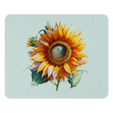 Sunflower Mouse Pad, Floral Mousepad, Sunflower Decor, Office Decor, Flower Desk Accessories, Desk Mat, Cute Mousepad, Botanical Mousepad - Tawshia