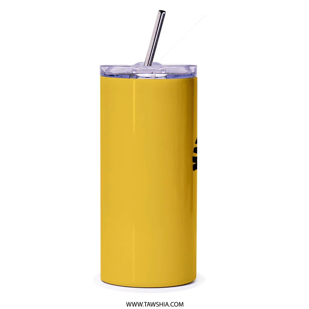 Double Wall Insulated Yellow Stainless Steel Tumbler product