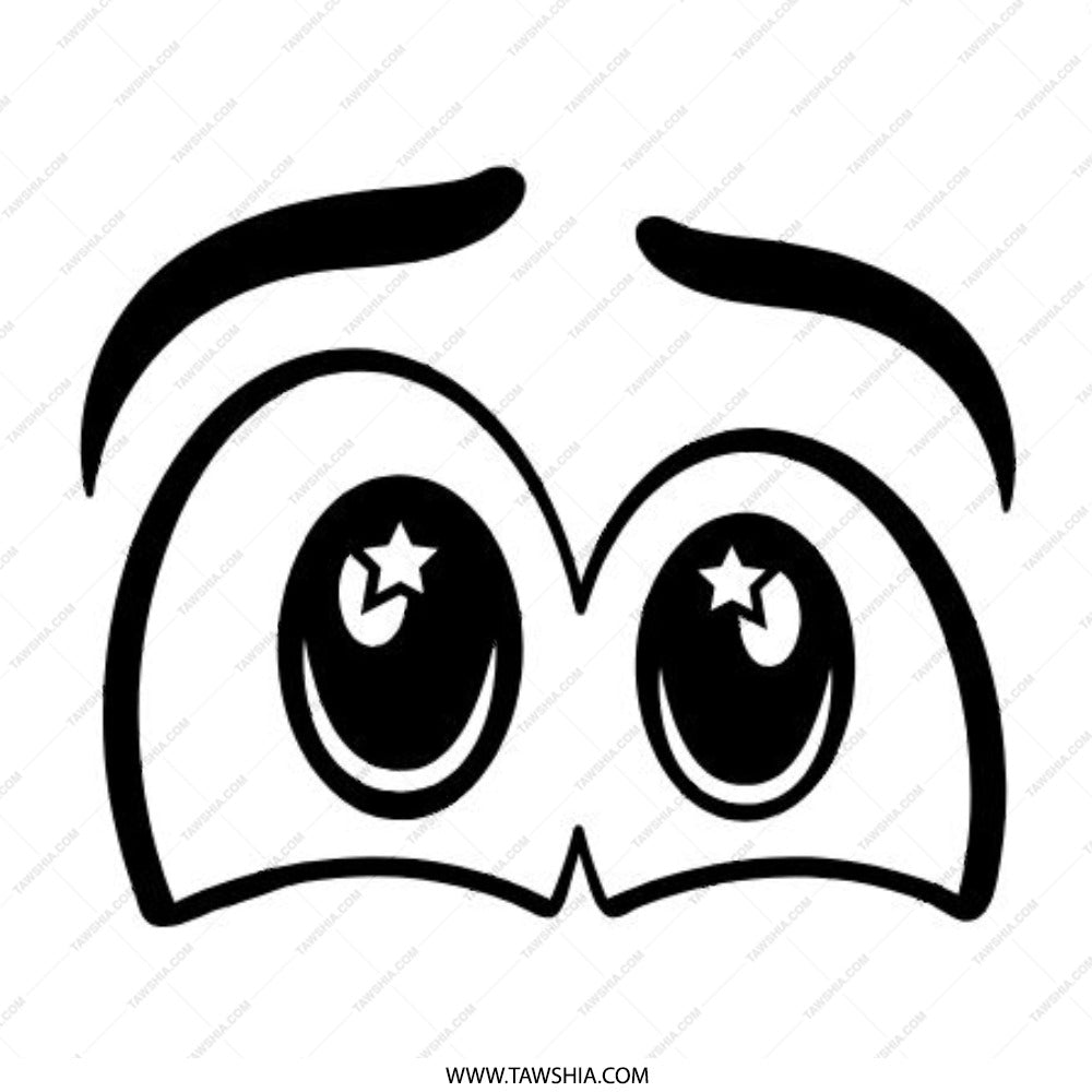 Googly Eyes Pinback Button, Cartoon Eyes Button, Cute Eye Pin, Funny Button, Anime Eyes, Star Eyes Pinback Button, Expressive Eyes - Tawshia