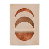 Geometric Photographic Print, Abstract Art Print, Minimalist Wall Art, Circle Art Print, Modern Home Decor, Brown Beige Art, Unique Wall - Tawshia