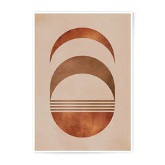 Geometric Photographic Print, Abstract Art Print, Minimalist Wall Art, Circle Art Print, Modern Home Decor, Brown Beige Art, Unique Wall - Tawshia