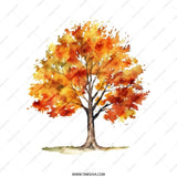 Autumn Tree Tote Bag, Fall Foliage Tote Bag, Nature Inspired Bag, Eco Friendly Tote Bag, Watercolor Tree Art Tote, Book Bag, Gift for Nature - Tawshia