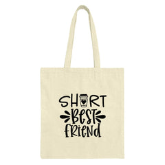 Short Best Friend Coffee Tote Bag, Cute Friendship Gift Idea, BFF Shopping Bag, Gift for Sister, Women Tote, Trendy Tote Bag - Tawshia