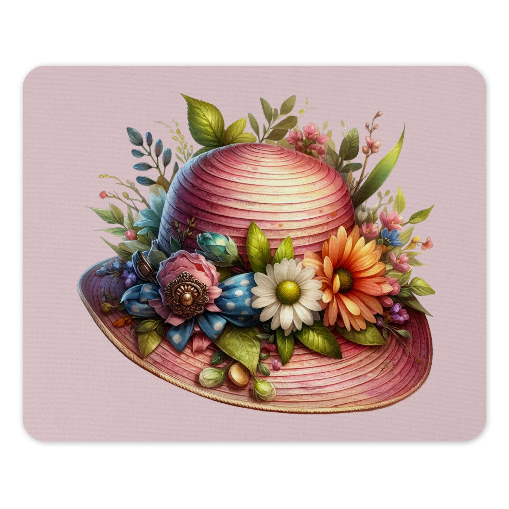 Floral Decorated Summer Pink Hat product