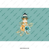 Floral Lighthouse Tumbler, Coastal Tumbler, Beach Tumbler, Ocean Lover Gift, Nautical Gift, Lighthouse Art, Travel Tumbler, Unique Tumblers - Tawshia