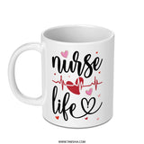 Nurse Life Mug, Gift for Nurse, Nursing Student, Medical Gift, Nurse Appreciation Gift, Heartbeat Mug, Nurse Coffee Mug, Doctor Mug - Tawshia