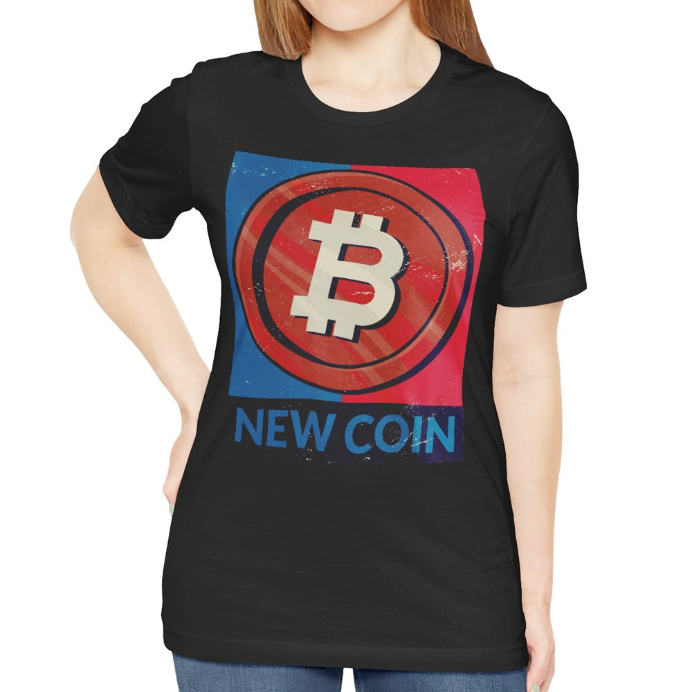Stylish New Coin Bitcoin Graphic Print T-shirt product
