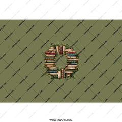 Books Wreath Tumbler, Reader Gift, Book Lover Tumbler, Literary Tumbler, Librarian Gift, Teacher Appreciation, Books Tumbler - Tawshia