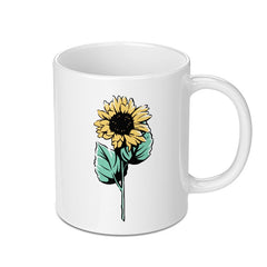 Sunflower Mug, Floral Mug, Flower Mug, Nature Mug, Garden Mug, Unique Mug, Coffee Mug, Tea Mug, Gift Mug, Aesthetic Mug - Tawshia