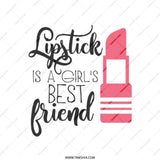 Lipstick Best Friend Tote Bag, Makeup Lover Gift, Beauty Quote, Fashion Accessory, Stylish Shopping Bag, Everyday Tote, Gift for Her - Tawshia