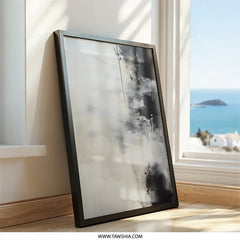 Abstract Wall Art, Modern Home Decor, Black and White Art Print, Contemporary Wall Decor, Neutral Artwork, Living Room Art, Office Art - Tawshia