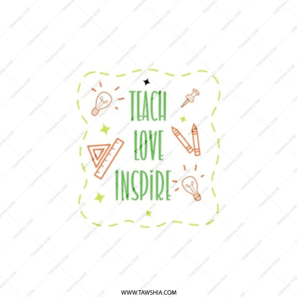 Teach Love Inspire Pocket Mirror, Teacher Gift, Appreciation Gift, Pocket Mirror for Teachers, School Teacher Present, Teacher's Day Gift - Tawshia