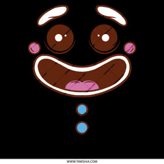 Playful Cartoon Face with Smile and Drool Product