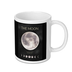 The Moon Phase Design White Ceramic Mug product