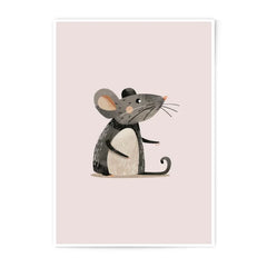 Cute Mouse Photographic Prints, Whimsical Wall Art, Nursery Decor, Animal Print, Kids Room Art, Playroom Art, Cartoon Mouse, Gift Idea - Tawshia