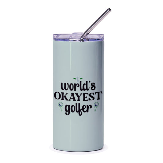 World's Okayest Golfer Tumbler, Funny Golf Gift, Golf Lover Tumbler, Golfer Gift Idea, Gift for Golfer, Golf Tournament Gift - Tawshia