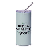 World's Okayest Golfer Tumbler, Funny Golf Gift, Golf Lover Tumbler, Golfer Gift Idea, Gift for Golfer, Golf Tournament Gift - Tawshia