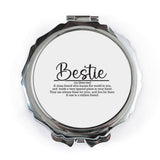 Bestie Pocket Mirror, Friend Definition, Close Friend Gift, Friendship Mirror, Best Friends Forever, BFF Gift, Personalized Mirror - Tawshia
