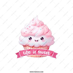 Cute Cupcake Pillow, Sweet Life Decor, Foodie Pillow, Kawaii Home Decor, Dessert Throw Pillow, Baking Lover Gift, Unique Pillows - Tawshia