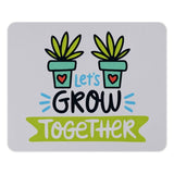 Let's Grow Together Mouse Pad, Plant Lover Gift, Cute Office Decor, Motivational Desk Accessory, Gardening Gift, Growing Together Design - Tawshia