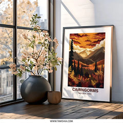 Cairngorms National Park Wall Art, Scottish Highlands Print, Mountain Landscape Poster, Home Decor, Nature Photography, Travel Gift - Tawshia