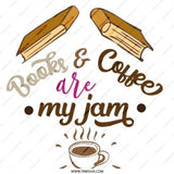 Books and Coffee My Jam Pinback Button, Book Lover, Coffee Lover Pin, Reader Gift, Caffeine Addict, Bookish Gift, Enamel Pin - Tawshia