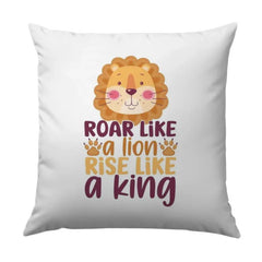 Roar Like a Lion Pillow, Rise Like a King Throw Pillow, Motivational Pillow, Animal Pillow, Cute Animal Accent Pillow, Decorative Pillow - Tawshia