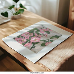 Pink Rose Photographic Print, Floral Wall Decor, Botanical Art Print, Flower Photography, Home Decor, Nature Photo, Gift Idea - Tawshia