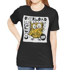 Coffee Overload Owl Graphic Art T-Shirt product