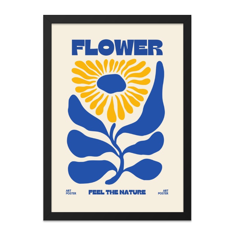 Flower Wall Art, Botanical Print, Floral Poster, Abstract Art Print, Modern Home Decor, Minimalist Art, Nature Wall Decor - Tawshia