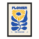 Flower Wall Art, Botanical Print, Floral Poster, Abstract Art Print, Modern Home Decor, Minimalist Art, Nature Wall Decor - Tawshia