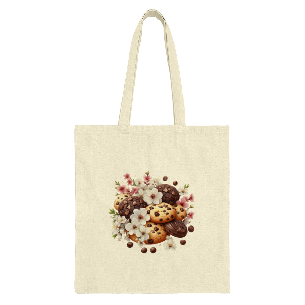 Floral Cookies Tote Bag Eco-Friendly Canvas product type
