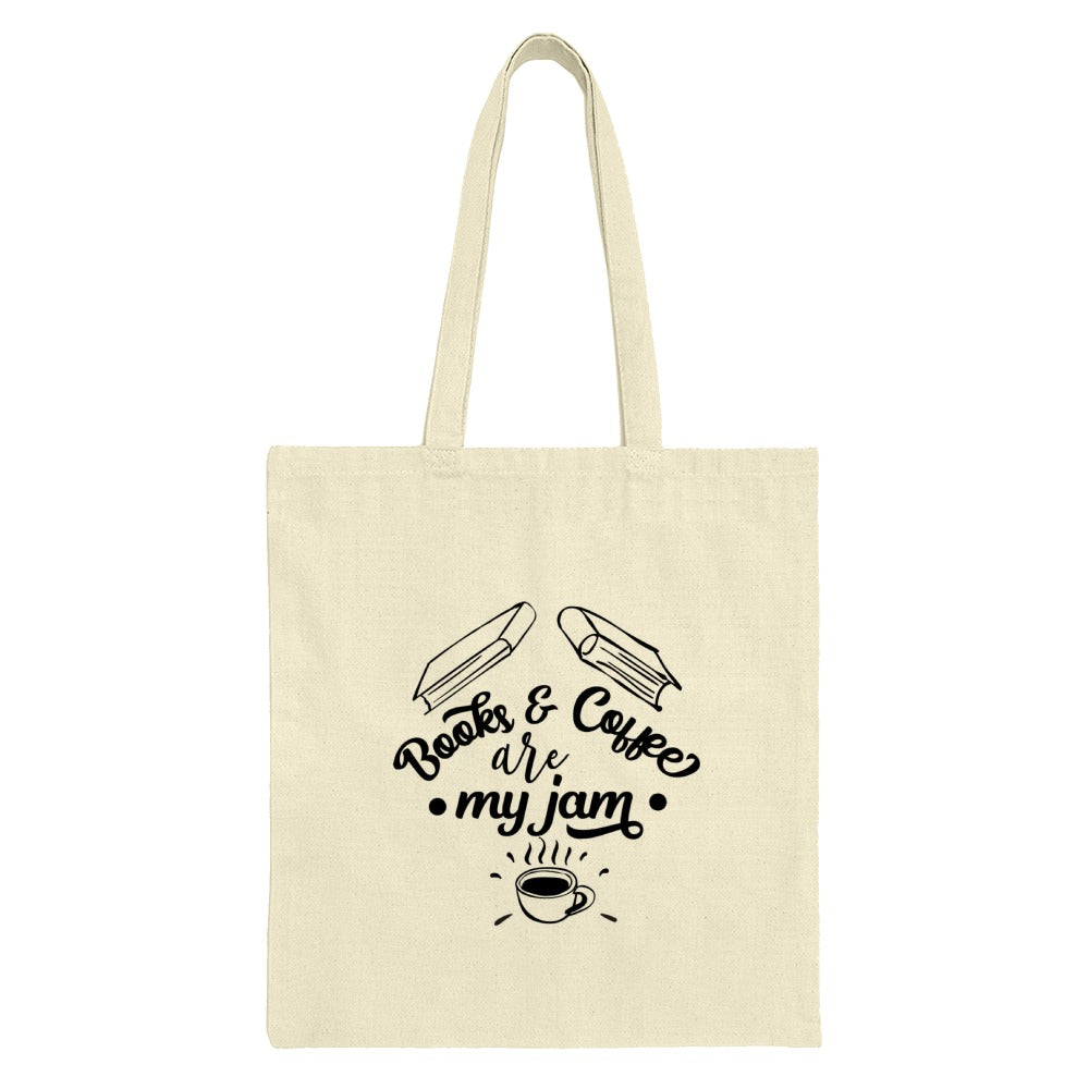 Books and Coffee Tote, My Jam Tote, Book Lover Gift, Coffee Lover Bag, Reader Tote, Bookish Tote, Gifts for Readers, Bookworm Tote Bag - Tawshia