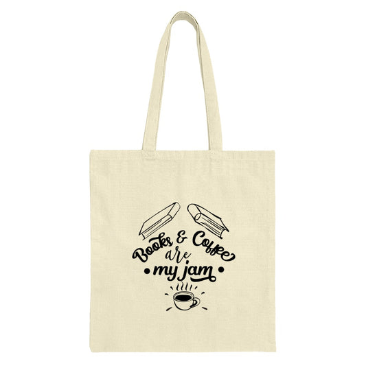 Books and Coffee Tote, My Jam Tote, Book Lover Gift, Coffee Lover Bag, Reader Tote, Bookish Tote, Gifts for Readers, Bookworm Tote Bag - Tawshia