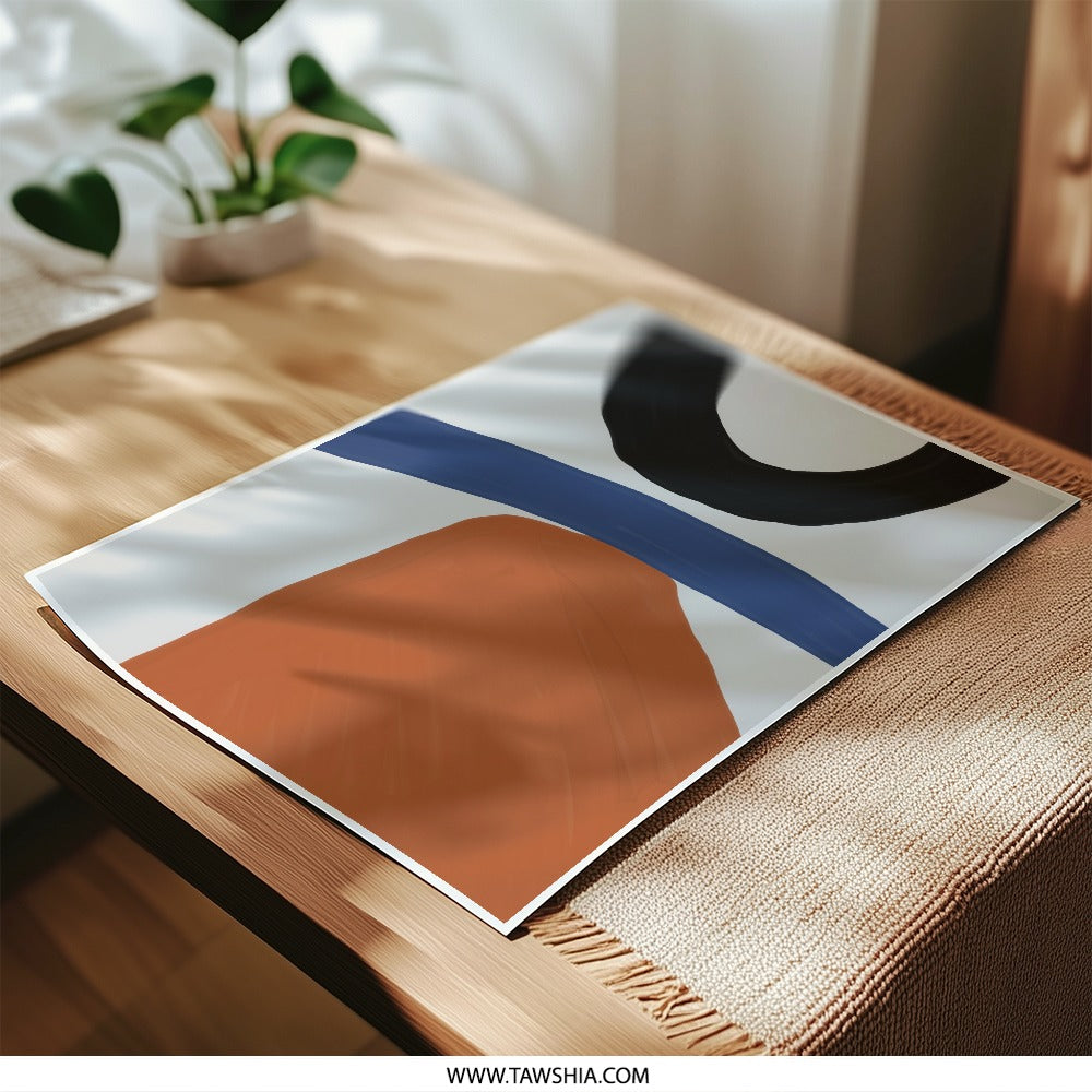 Abstract Shapes Photographic Print, Modern Art Print, Contemporary Wall Art, Minimalist Home Decor, Geometric Shapes - Tawshia
