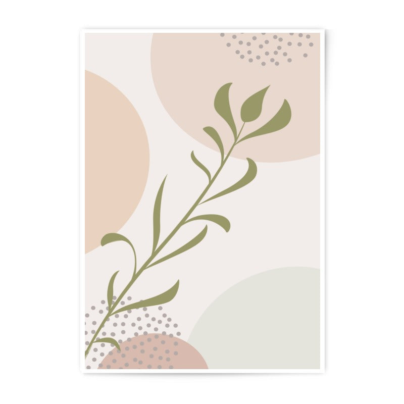 Botanical Photographic Print, Abstract Art Print, Modern Wall Art, Minimalist Decor, Housewarming Gift, Circle Design Print - Tawshia