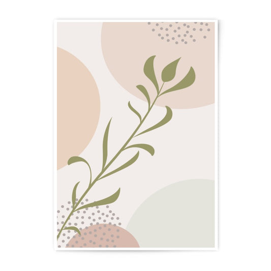 Botanical Photographic Print, Abstract Art Print, Modern Wall Art, Minimalist Decor, Housewarming Gift, Circle Design Print - Tawshia