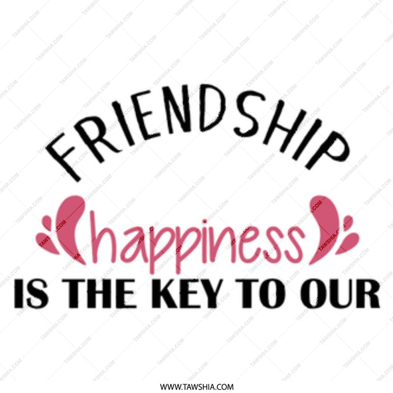 Friendship Happiness Mug, Friend Gift, Best Friends Mug, Cute Coffee Mug, Gift For Her, Positive Message Mug, Gift For Friend - Tawshia