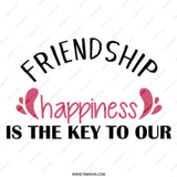 Friendship Happiness Mug, Friend Gift, Best Friends Mug, Cute Coffee Mug, Gift For Her, Positive Message Mug, Gift For Friend - Tawshia