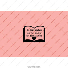 Teacher Tumbler, Heart Tumbler, Gift for Teacher, Teacher Appreciation Gift, Teacher Gifts, Books Tumbler, Gifts for Teachers - Tawshia