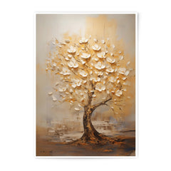 White Blossom Tree Photographic Print, Spring Art, Floral Wall Decor, Botanical Print, Nature Artwork, Tree Art Print, Home Decor - Tawshia