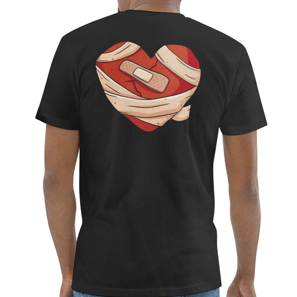 Heart Bandage Love Shirt Unique Graphic Design product type