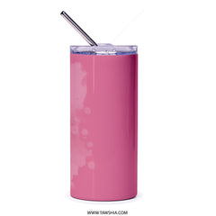 Arabic Script Tumbler, Coffee and Friendship, Perfect Blend Tumbler, Arabic Calligraphy Tumbler, Trendy Pink Tumbler, Unique Gift Idea - Tawshia
