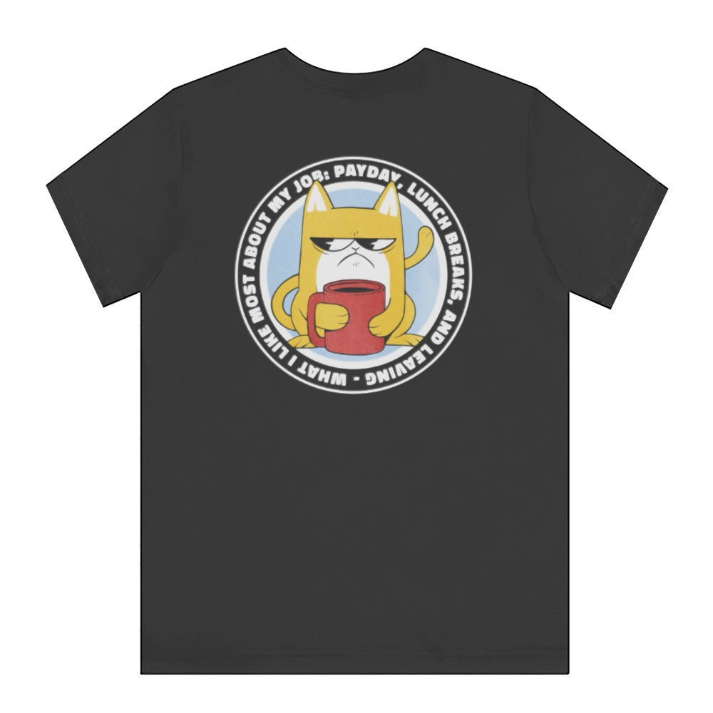Funny Cat Drinking Coffee Graphic T-shirt product