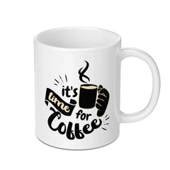 Its Coffee Time Mug, Coffee Lover Gift, Morning Coffee Mug, Coffee Cup, Gift for Coffee Addict, Hot Beverages Mug - Tawshia